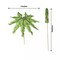 50 Green 6" Natural Bamboo Skewers Picks Leaf Parasol Design Party Decorations